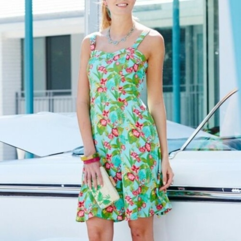 Matilda Jane Tropical Floral Dress Lined Womens 10